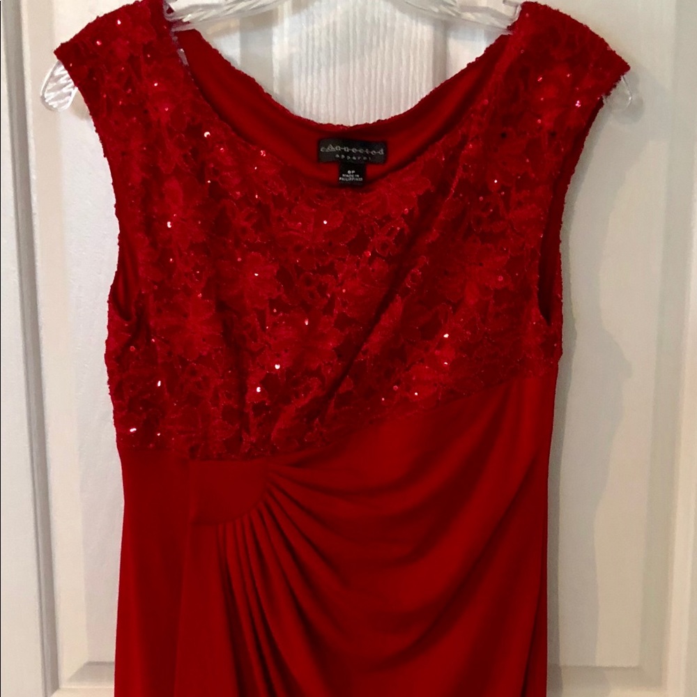 NWOT CONNECTED Red Prom Sleeveless Dress